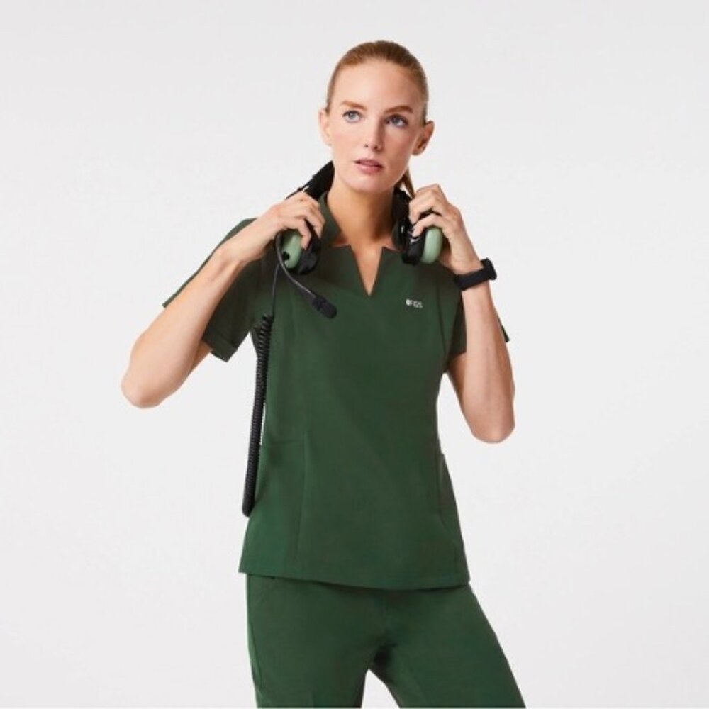 Figs Inala Scrub Top - T2
